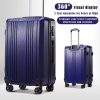Luggage Expandable Suitcase PC+ABS 3 Piece Set with TSA Lock Spinner 20in24in28in