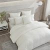 Vera Wang Abstract Roses Ivory 100% Cotton Duvet Cover & Sham Set