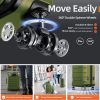 SHOWKOO Luggage Sets Expandable PC+ABS Durable Suitcase Sets Double Wheels TSA Lock Pink 3pcs