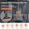 SHOWKOO Luggage Sets Expandable PC+ABS Durable Suitcase Sets Double Wheels TSA Lock Pink 3pcs