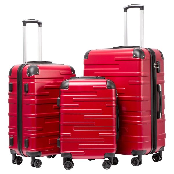 Luggage Expandable Suitcase 3 Piece Set with TSA Lock Spinner 20in24in28in