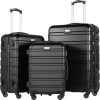Coolife Luggage 3 Piece Set Suitcase Spinner Hardshell Lightweight TSA Lock
