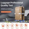 SHOWKOO Luggage Sets Expandable PC+ABS Durable Suitcase Sets Double Wheels TSA Lock Pink 3pcs
