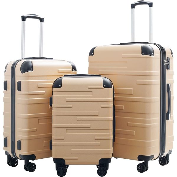 Luggage Expandable Suitcase 3 Piece Set with TSA Lock Spinner 20in24in28in