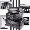 Luggage Expandable Suitcase PC+ABS 3 Piece Set with TSA Lock Spinner Carry