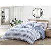 Nautica Bay Shore Cotton Reversible Navy Comforter Set