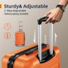 SHOWKOO Luggage Sets Expandable PC+ABS Durable Suitcase Sets Double Wheels TSA Lock Pink 3pcs