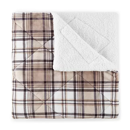 North Pole Trading Co. Mink To Sherpa Reversible Throw