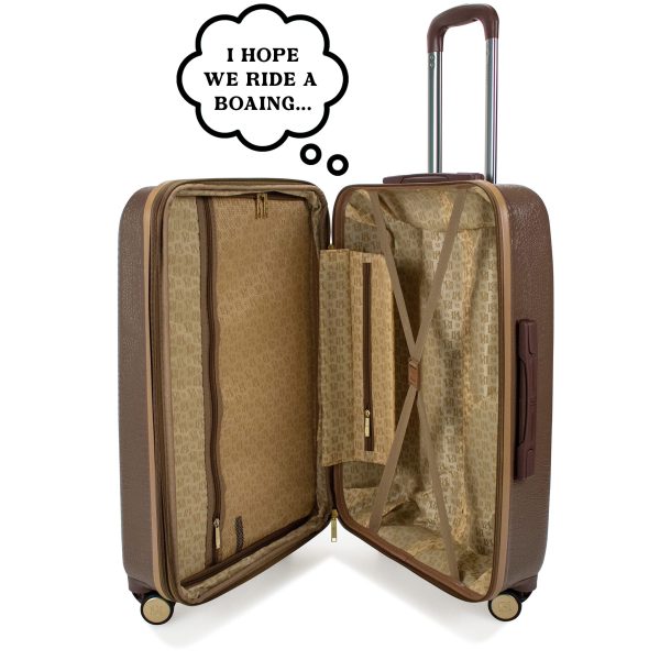 Snakeskin 3 Piece Expandable Luggage Set