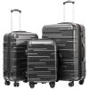 Luggage Expandable Suitcase 3 Piece Set with TSA Lock Spinner 20in24in28in
