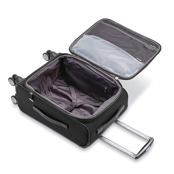 Samsonite Solyte DLX Carry on Expandable Spinner Midnight Black