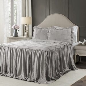 Channel Chenille Bedspread Full - Sage