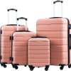 Coolife Luggage 3 Piece Set Suitcase Spinner Hardshell Lightweight TSA Lock