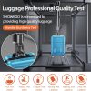 SHOWKOO Luggage Sets Expandable PC+ABS Durable Suitcase Sets Double Wheels TSA Lock Pink 3pcs