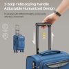 Luggage Sets 3 Piece Softside Expandable Lightweight Durable Suitcase Sets Double Spinner Wheels TSA Lock