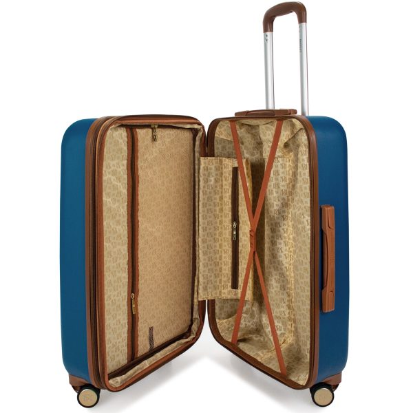 Mia 3 Piece Expandable Retro Luggage Set