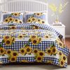 Barefoot Bungalow Sunflower Oversized & Reversible Quilt Set