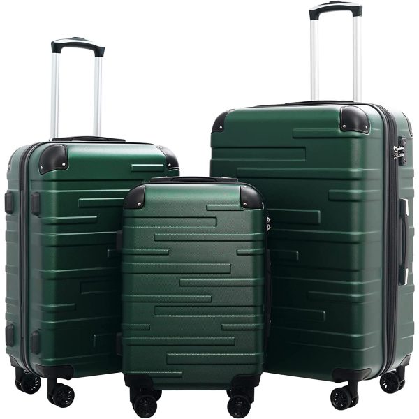 Luggage Expandable Suitcase 3 Piece Set with TSA Lock Spinner 20in24in28in