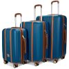 Mia 3 Piece Expandable Retro Luggage Set