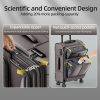 Luggage Sets 3 Piece Softside Expandable Lightweight Durable Suitcase Sets Double Spinner Wheels TSA Lock