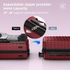 Luggage Sets Expandable ABS Hardshell 3pcs Clearance Luggage Hardside Lightweight Durable Suitcase sets Spinner Wheels Suitcase with TSA Lock