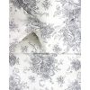 Printed Design Cotton Collection 400 Thread Count Grey Toile Duvet Set