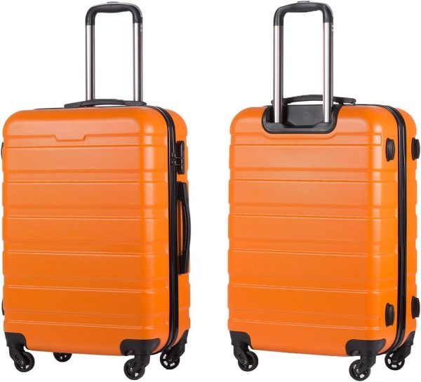 Coolife Luggage 3 Piece Set Suitcase Spinner Hardshell Lightweight TSA Lock