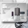Luggage Expandable Suitcase PC ABS TSA Luggage 3 Piece Set Lock Spinner Carry