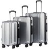 Luggage Expandable Suitcase PC+ABS 3 Piece Set with TSA Lock Spinner 20in24in28in