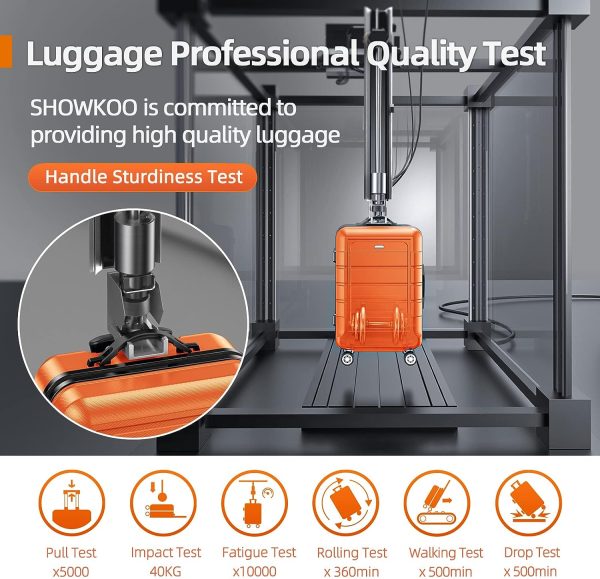 SHOWKOO Luggage Sets Expandable PC+ABS Durable Suitcase Sets Double Wheels TSA Lock Pink 3pcs
