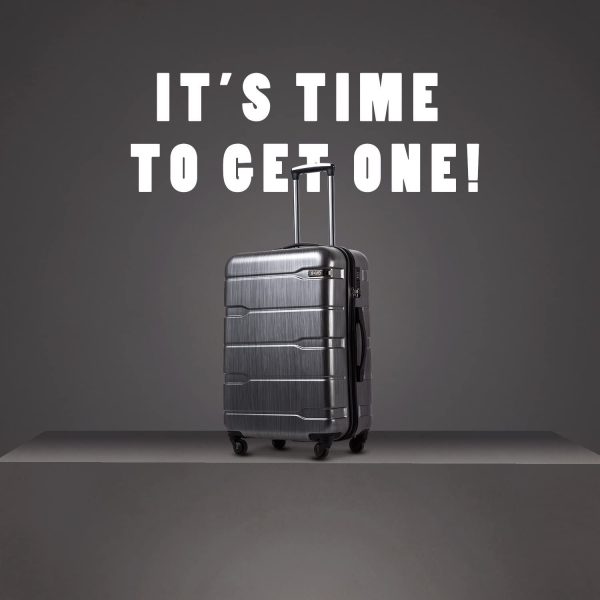 Luggage Expandable 3 Piece Sets PC+ABS Spinner Suitcase Built-In TSA lock 20 inch 24 inch 28 inch