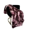 Plutus Rose Fureal Faux Fur Luxury Throw Blanket