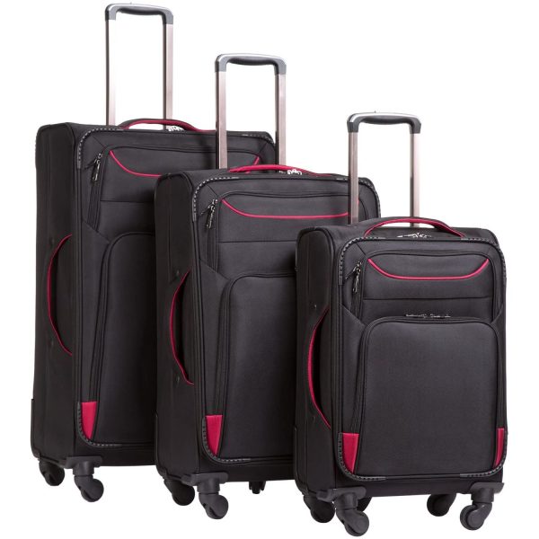 Luggage 3 Piece Set Suitcase Spinner Softshell lightweight