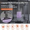 SHOWKOO Luggage Sets Expandable PC+ABS Durable Suitcase Sets Double Wheels TSA Lock Pink 3pcs