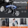 SHOWKOO Luggage Sets Expandable PC+ABS Durable Suitcase Sets Double Wheels TSA Lock Pink 3pcs