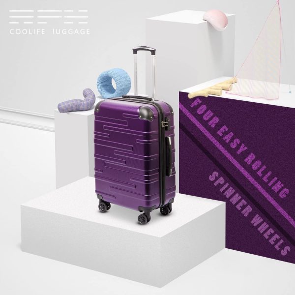 Luggage Expandable Suitcase 3 Piece Set with TSA Lock Spinner 20in24in28in