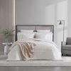 Vera Wang Ruched Chenille Natural/Ivory Quilt & Shams