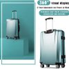 Luggage 3 Piece Sets PC+ABS Spinner Suitcase
