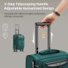 Luggage Sets 3 Piece Softside Expandable Lightweight Durable Suitcase Sets Double Spinner Wheels TSA Lock