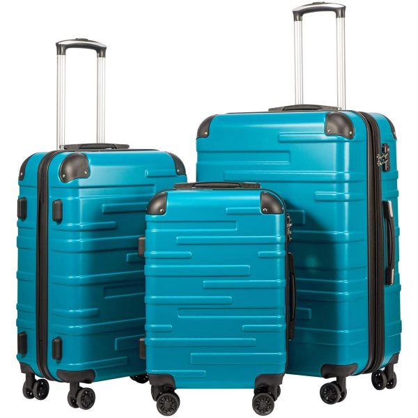 Luggage Expandable Suitcase 3 Piece Set with TSA Lock Spinner 20in24in28in