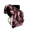 Plutus Rose Fureal Faux Fur Luxury Throw Blanket