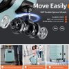 SHOWKOO Luggage Sets Expandable PC+ABS Durable Suitcase Sets Double Wheels TSA Lock Pink 3pcs