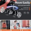 SHOWKOO Luggage Sets Expandable PC+ABS Durable Suitcase Sets Double Wheels TSA Lock Pink 3pcs