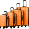 Coolife Luggage 3 Piece Set Suitcase Spinner Hardshell Lightweight TSA Lock