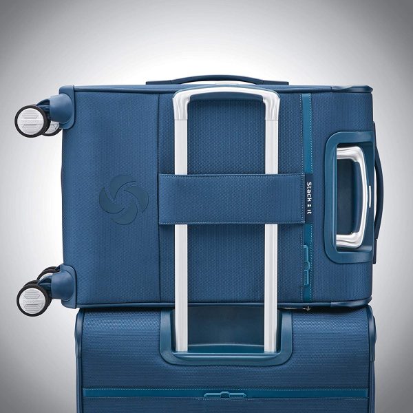 Samsonite Solyte DLX Carry on Expandable Spinner Mediterranean Blue