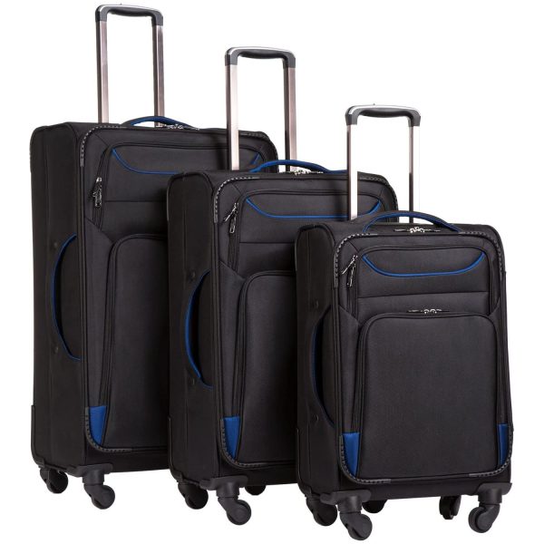 Luggage 3 Piece Set Suitcase Spinner Softshell lightweight