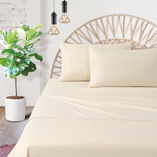 Certified Organic Cotton Percale 200 Thread Count Bed Sheet Set