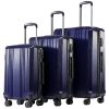 Luggage Expandable Suitcase PC+ABS 3 Piece Set with TSA Lock Spinner 20in24in28in