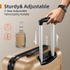 SHOWKOO Luggage Sets Expandable PC+ABS Durable Suitcase Sets Double Wheels TSA Lock Pink 3pcs